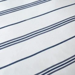 Dunelm Falmouth Navy Striped Reversible Duvet Cover And Pillowcase Set -pillowcase shop 1000181948 alt03
