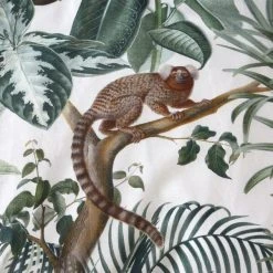 Dunelm Jungle Green 100% Cotton Reversible Duvet Cover And Pillowcase Set -pillowcase shop 1000181955 alt04