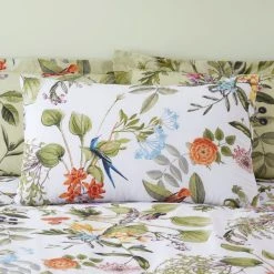Dunelm Paradise Birds Green Reversible Duvet Cover And Pillowcase Set -pillowcase shop 1000181963 alt02