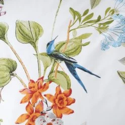 Dunelm Paradise Birds Green Reversible Duvet Cover And Pillowcase Set -pillowcase shop 1000181963 alt03