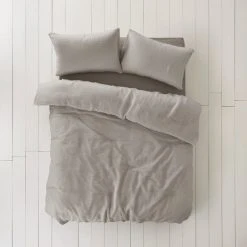 The Edited Life Rowan 100% Linen Duvet Cover And Pillowcase Set -pillowcase shop 1000181966 alt01