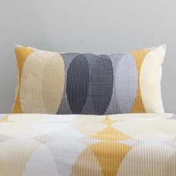 Elements Elijah Ochre Reversible Duvet Cover And Pillowcase Set -pillowcase shop 1000182064 alt03