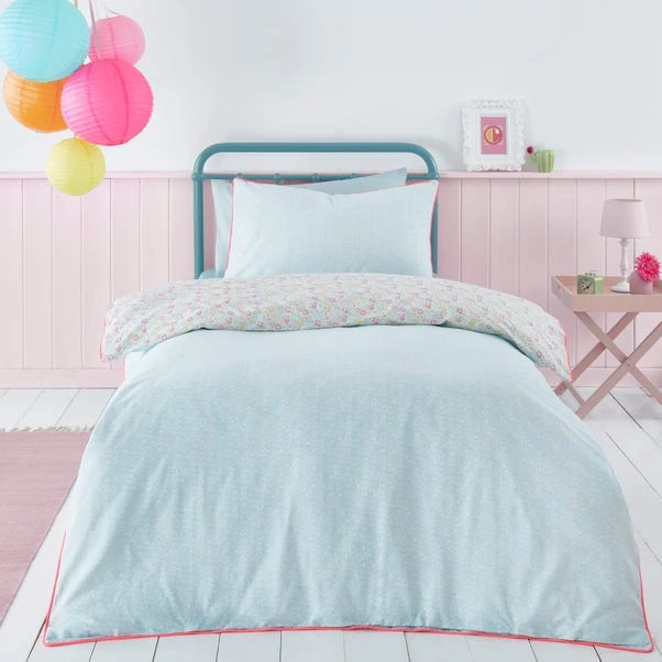 Dunelm Petit Fleur Pink 100% Cotton Duvet Cover And Pillowcase Set 4 Dunelm Petit Fleur Pink 100% Cotton Duvet Cover And Pillowcase Set - Image 2