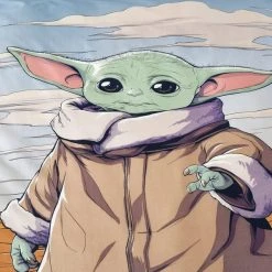 Star Wars Grogu™ 100% Cotton Duvet Cover And Pillowcase Set -pillowcase shop 1000182140 alt03