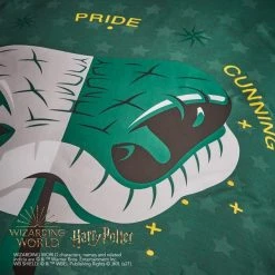 Harry Potter Slytherin House Reversible Duvet Cover And Pillowcase Set -pillowcase shop 1000182147 alt02