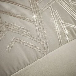 Catherine Lansfield Velvet Sparkle Champagne Duvet Cover And Pillowcase Set 8 Catherine Lansfield Velvet Sparkle Champagne Duvet Cover And Pillowcase Set -pillowcase shop 1000184239 alt02