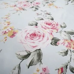 Catherine Lansfield Canterbury Duck Egg Floral Duvet Cover And Pillowcase Set 10 Catherine Lansfield Canterbury Duck Egg Floral Duvet Cover And Pillowcase Set -pillowcase shop 1000185591 alt03