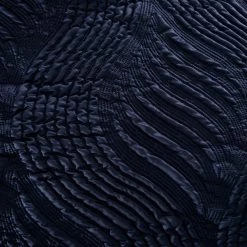 Dunelm Romilly Wave Luxe Pinsonic Navy Duvet Cover And Pillowcase Set -pillowcase shop 1000185697 alt03