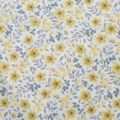 Dunelm Bessie Ditsy Floral Ochre 100% Cotton Reversible Duvet Cover And Pillowcase Set -pillowcase shop 1000185707 alt04