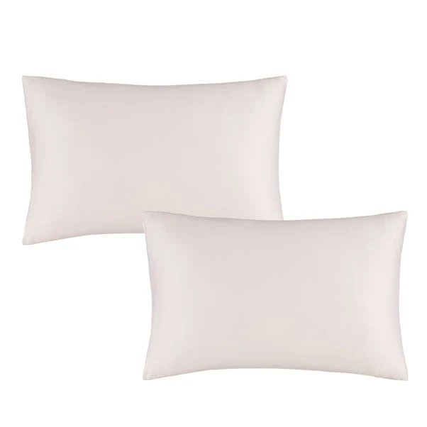 Catherine Lansfield Silky Soft Satin Blush Standard Pillowcase Pair 4 Catherine Lansfield Silky Soft Satin Blush Standard Pillowcase Pair - Image 2