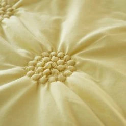 Dunelm Ruched Spot Yellow Duvet Cover And Pillowcase Set 7 Dunelm Ruched Spot Yellow Duvet Cover And Pillowcase Set -pillowcase shop 1000186776 alt02