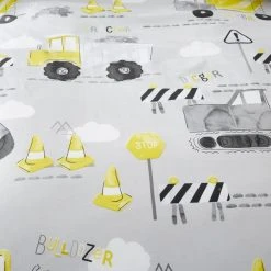 Dunelm Construction Grey 100% Cotton Reversible Duvet Cover And Pillowcase Set 12 Dunelm Construction Grey 100% Cotton Reversible Duvet Cover And Pillowcase Set -pillowcase shop 1000186824 alt04