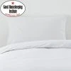 Dunelm Non Iron Plain Dye White Standard Pillowcase Pair -pillowcase shop 30145349