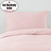 Dunelm Non Iron Plain Dye Dusky Pink Standard Pillowcase Pair