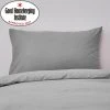 Dunelm Non Iron Plain Dye Slate Standard Pillowcase Pair -pillowcase shop 30145741