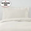 Dunelm Non Iron Plain Dye Ivory Oxford Pillowcase -pillowcase shop 30145817