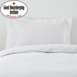 Dunelm Non Iron Plain Dye White Oxford Pillowcase