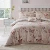 Dunelm Botanica Butterfly Blush Reversible Duvet Cover And Pillowcase Set -pillowcase shop 30156851