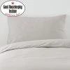 Dunelm Non Iron Plain Dye Silver Standard Pillowcase Pair -pillowcase shop 30166698