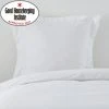 Dunelm Non Iron Plain Dye White Continental Square Pillowcase -pillowcase shop 30241217