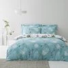 Dunelm Heavenly Hummingbird Reversible Duck Egg Duvet Cover And Pillowcase Set -pillowcase shop 30437768