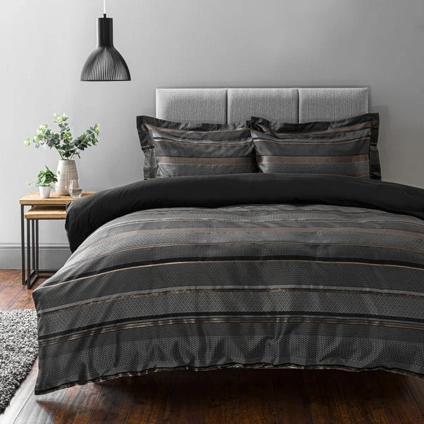 Dunelm Hudson Grey Duvet Cover And Pillowcase Set 3 Dunelm Hudson Grey Duvet Cover And Pillowcase Set