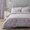 Dunelm Rosemont Grey Duvet Cover And Pillowcase Set -pillowcase shop 30566543