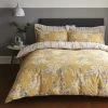 Dunelm Ashbourne Ochre Reversible Duvet Cover And Pillowcase Set -pillowcase shop 30607937