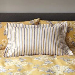 Dunelm Ashbourne Ochre Oxford Pillowcase