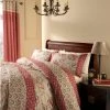 Catherine Lansfield Kashmir Red Duvet Cover And Pillowcase Set -pillowcase shop 30620892