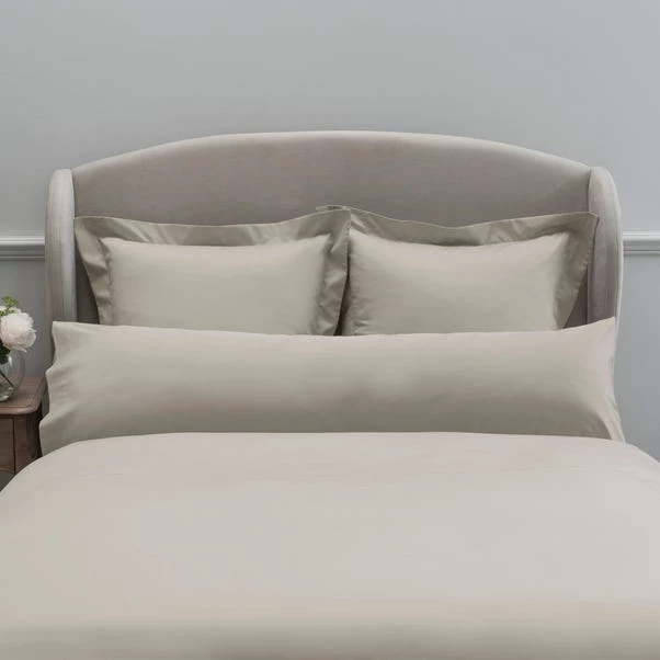 Dorma 300 Thread Count 100% Cotton Sateen Plain Bolster Pillowcase 3 Dorma 300 Thread Count 100% Cotton Sateen Plain Bolster Pillowcase