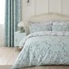 Dunelm Edith Duck Egg Floral Reversible Duvet Cover And Pillowcase Set 1 Dunelm Edith Duck Egg Floral Reversible Duvet Cover And Pillowcase Set -pillowcase shop 30646309