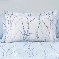 Dunelm Belle Blue Oxford Pillowcase