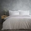 Dunelm Astra White Textured Floral Duvet Cover And Pillowcase Set -pillowcase shop 30672241