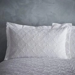 Dunelm Astra Textured White Oxford Pillowcase