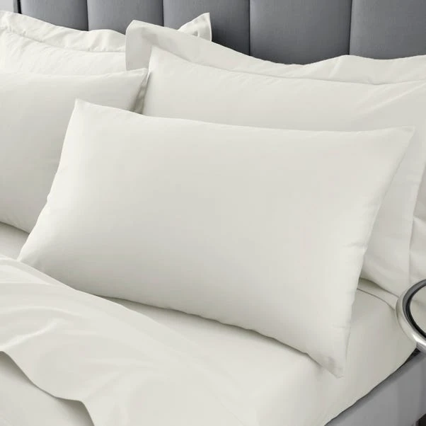 Hotel Cotton 230 Thread Count Sateen Standard Pillowcase Pair 4 Hotel Cotton 230 Thread Count Sateen Standard Pillowcase Pair - Image 2