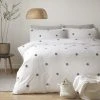 Dunelm Appletree Dot Slate 100% Cotton Duvet Cover And Pillowcase Set -pillowcase shop 30676922