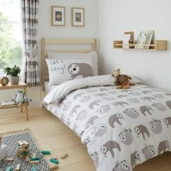 Dunelm Sloth Duvet Cover And Pillowcase Set