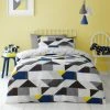 Dunelm Graphic Geo 100% Cotton Duvet Cover And Pillowcase Set -pillowcase shop 30678696