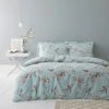 Dunelm Beautiful Birds Duck-Egg Duvet Cover And Pillowcase Set -pillowcase shop 30682967
