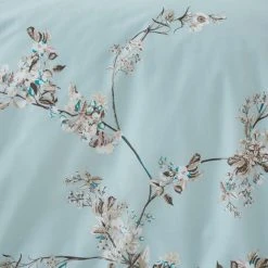 Dunelm Beautiful Birds Duck-Egg Duvet Cover And Pillowcase Set -pillowcase shop 30682967 alt03