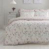 Dunelm Fiori Pink Floral Reversible Duvet Cover And Pillowcase Set -pillowcase shop 30690374