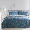 Dunelm Fleur Teal Duvet Cover And Pillowcase Set -pillowcase shop 30690431