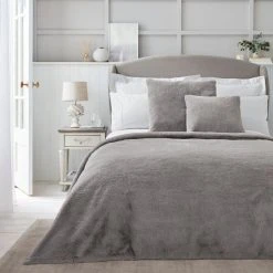 Dorma Purity Faux Fur Grey Continental Pillowcase 9 Dorma Purity Faux Fur Grey Continental Pillowcase -pillowcase shop 30690572 alt01