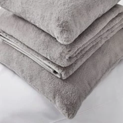 Dorma Purity Faux Fur Grey Continental Pillowcase 11 Dorma Purity Faux Fur Grey Continental Pillowcase -pillowcase shop 30690572 alt03