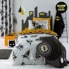 Batman Grey Reversible Glow In The Dark Duvet Cover And Pillowcase Set -pillowcase shop 30691816