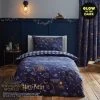 Harry Potter Hogwarts Glow In The Dark Duvet Cover And Pillowcase Set -pillowcase shop 30691833