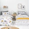 Dunelm Elements Geosaurus 100% Cotton Duvet Cover And Pillowcase Twin Pack Set -pillowcase shop 30691893