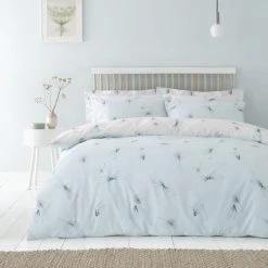 Dunelm Dragonflies Seafoam Reversible Duvet Cover And Pillowcase Set