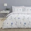 Dunelm Maddie Blue Floral Reversible Duvet Cover And Pillowcase Set -pillowcase shop 30711758